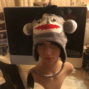Curious George Knit Single Braid Cap
